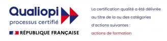 Logo de la certification qualité Qualiopi délivrée pour nos actions de formation.
