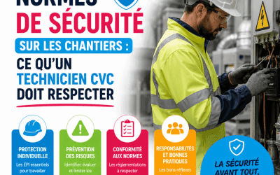 Normes de sécurité sur les chantiers : ce qu&rsquo;un technicien CVC doit respecter